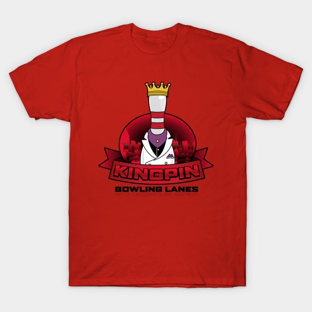 Kingpin Bowling Lanes T-Shirt by d4n13ldesigns